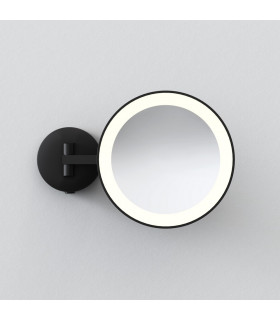 Integrated LED tape Bathroom Mirrors Matt Black IP44