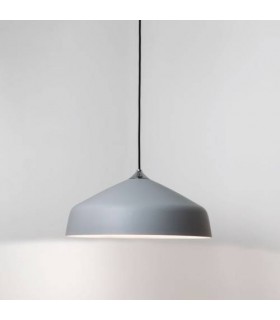 1 Light  Large Dome Ceiling Pendant Light Grey, E27 - 1
