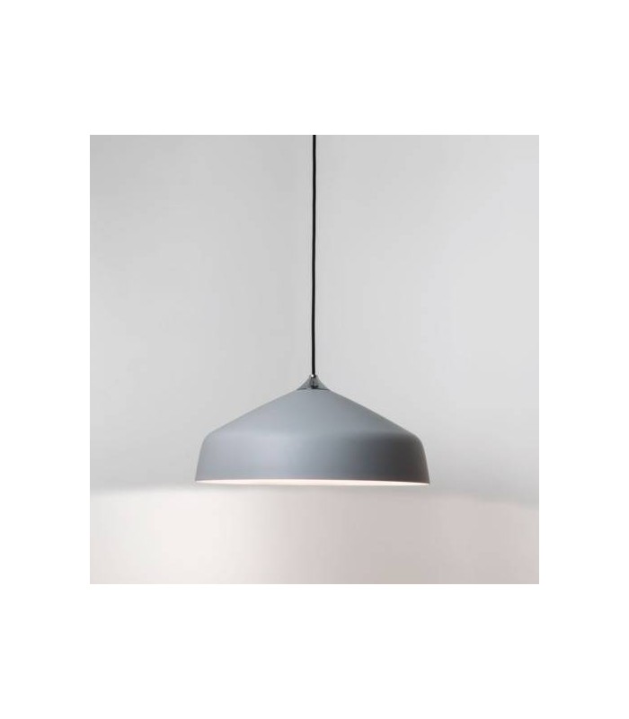 1 Light  Large Dome Ceiling Pendant Light Grey, E27 - 1