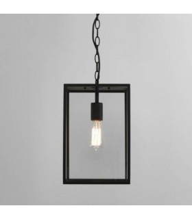 1 Light Outdoor Ceiling Pendant Light Textured Black, E27 - 1