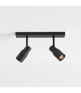2 Light Spotlight Matt Black