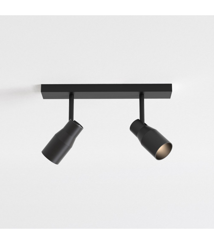2 Light Spotlight Matt Black