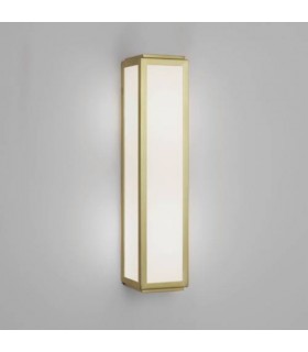 2 Light Bathroom Over Mirror Wall Light Matt Gold IP44, E14 - 1