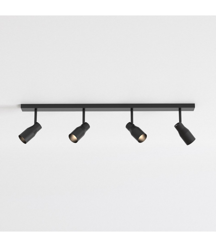 4 Light Spotlight Matt Black