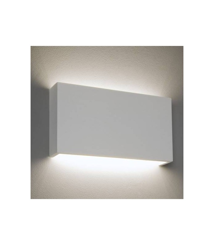 LED 2 Light Small Wall Light Plaster - 1
