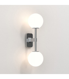 Bathroom 2 Light Wall Lamp Polished Chrome IP44
