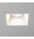 1 Light Square Recessed Spotlight Matt White, GU10 - 1