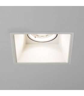 1 Light Square Recessed Spotlight Matt White, GU10 - 1