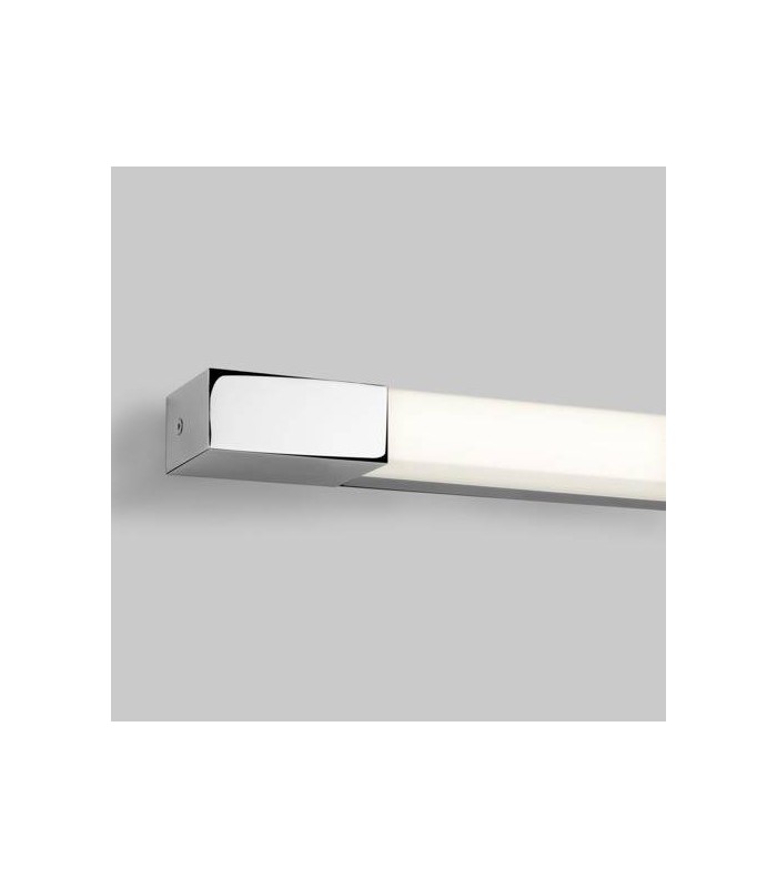 LED 1 Light Large Bathroom Over Mirror Light Polished Chrome IP44 - 1