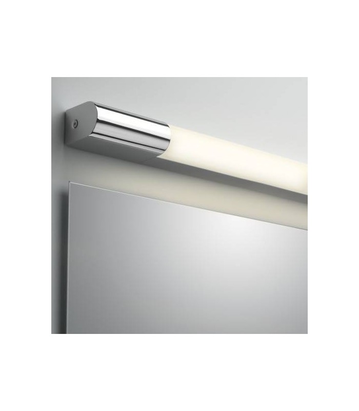 LED 1 Light Small Bathroom Small Over Mirror Light Polished Chrome IP44 - 1