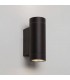 LED 1 Light Outdoor Up Down Twin Wall Light Textured Black IP54 - 1