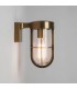1 Light Outdoor Wall Lantern Antique Brass IP44, E27 - 1