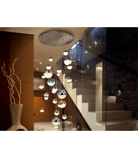 Dimmable 27 Light Integrated LED Light Pendant Light Cluster Drop