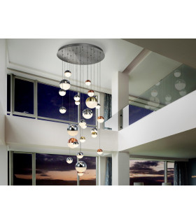 Dimmable 27 Light Integrated LED Light Pendant Light Cluster Drop
