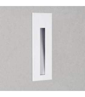 LED 1 Light Outdoor Small Recessed Square Marker Wall White IP65 - 1