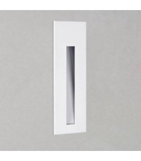LED 1 Light Outdoor Recessed Marker Wall Light Matt White - 1