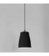 1 Light  Large Ceiling Pendant Matt Black, E27 - 1