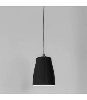 1 Light  Large Ceiling Pendant Matt Black, E27 - 1