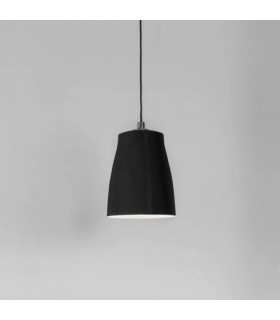 1 Light  Small Ceiling Pendant Matt Black, E27 - 1