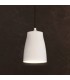 1 Light  Large Ceiling Pendant Matt White, E27 - 1