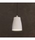 1 Light  Small Ceiling Pendant Matt White, E27 - 1
