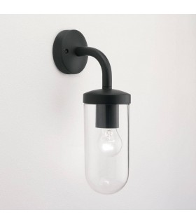 1 Light Outdoor Wall Light Black IP44, E27 - 1