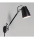 1 Light Indoor Wall Light Matt Black, E27 - 1