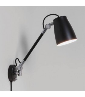 1 Light Indoor Wall Light Matt Black, E27 - 1