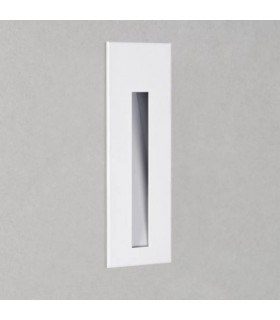 LED 1 Light Indoor Small Recessed Marker Wall Light White IP65 - 1