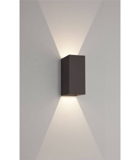 LED Outdoor Up Down Wall 2 Light, Black, IP65 - 1
