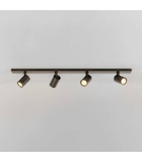 4 Light Spotlight Bar Bronze Effect, GU10 - 1