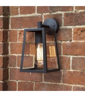 1 Light Outdoor Wall Light Black, E27 - 1