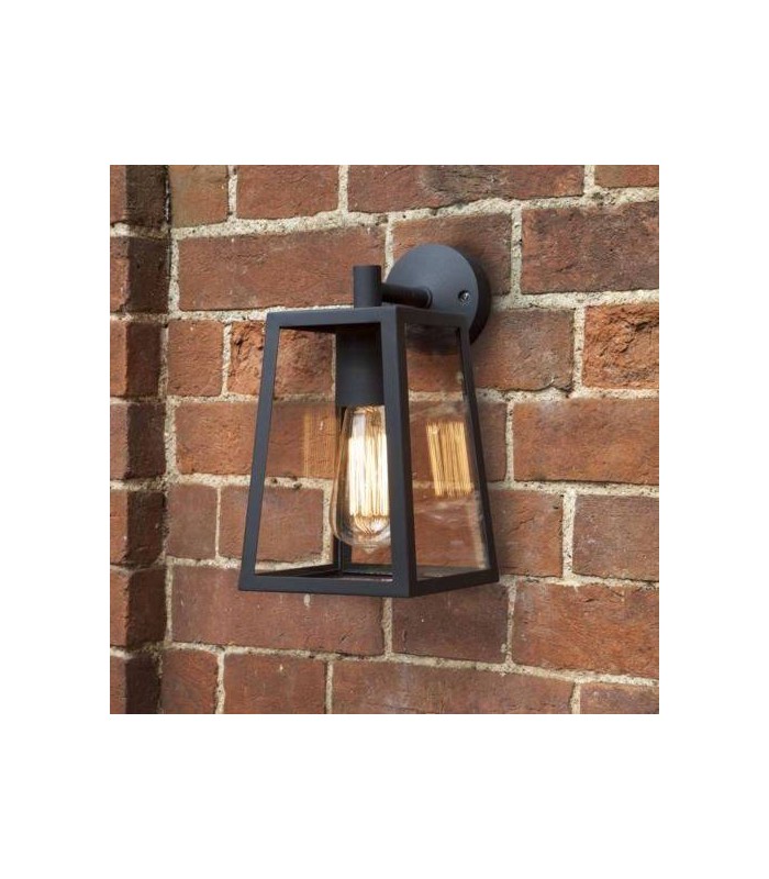 1 Light Outdoor Wall Light Black, E27 - 1