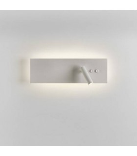 LED 1 Light Indoor Wall Light Matt White with Reader - 1