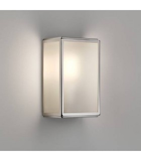 1 Light Outdoor Sensor Wall Lantern Polished Nickel IP44, E27 - 1