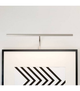 LED 1 Light Large Picture Wall Light Matt Nickel - 1