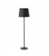 Floor Lamp Round Tappered Shade Black