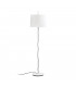 Floor Lamp Round Tappered Shade White