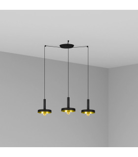 Straight Bar Pendants Black