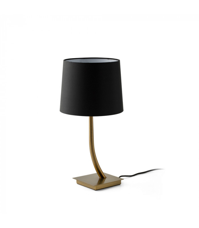 Table Lamp Round Tapered Black
