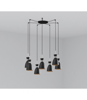 Cluster Pendant Ceiling Light Black