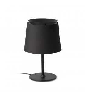 Table Lamp Round Tapered Black