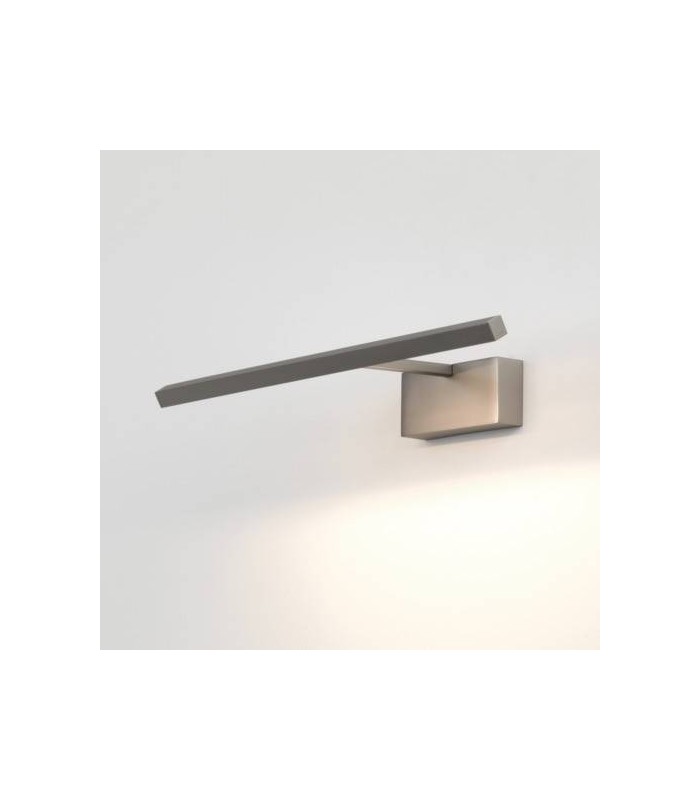 LED 1 Light Medium Picture Wall Light Matt Nickel - 1