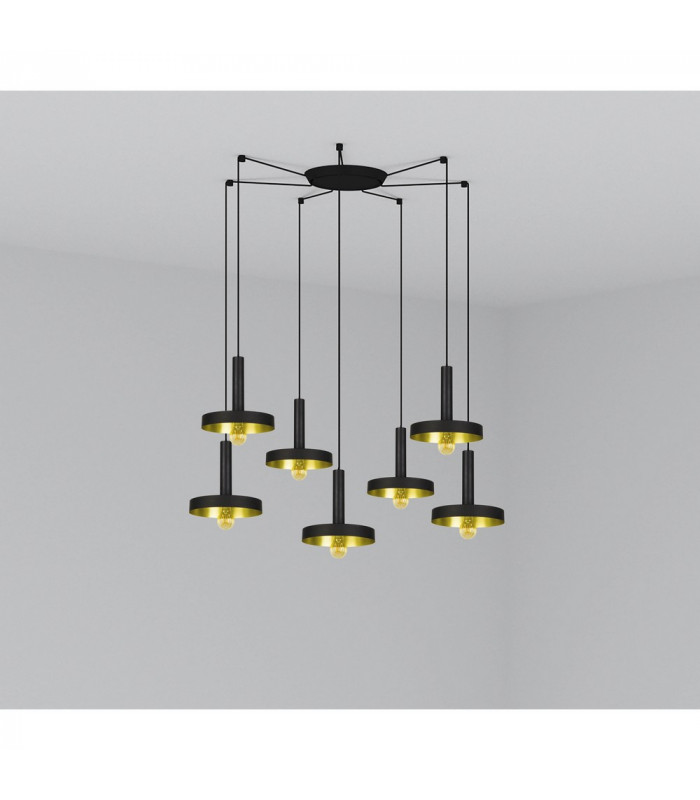 Cluster Pendant Ceiling Light Black