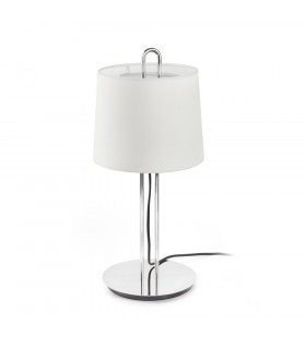 Table Lamp Round Tapered White