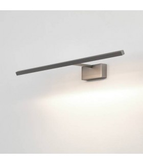 LED 1 Light Large Picture Wall Light Matt Nickel - 1