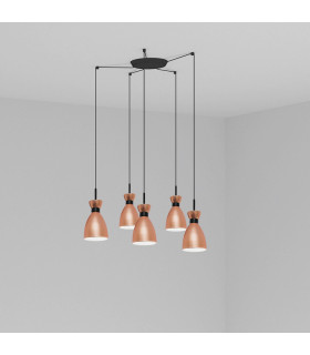 Cluster Pendant Ceiling Light Copper