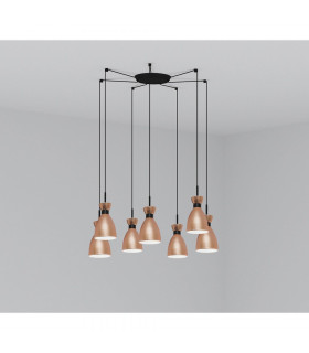 Cluster Pendant Ceiling Light Copper