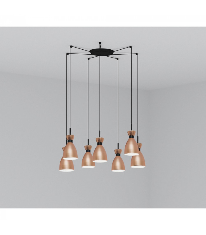 Cluster Pendant Ceiling Light Copper