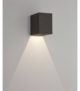 LED 1 Light Outdoor Wall Light Black IP65 - 1